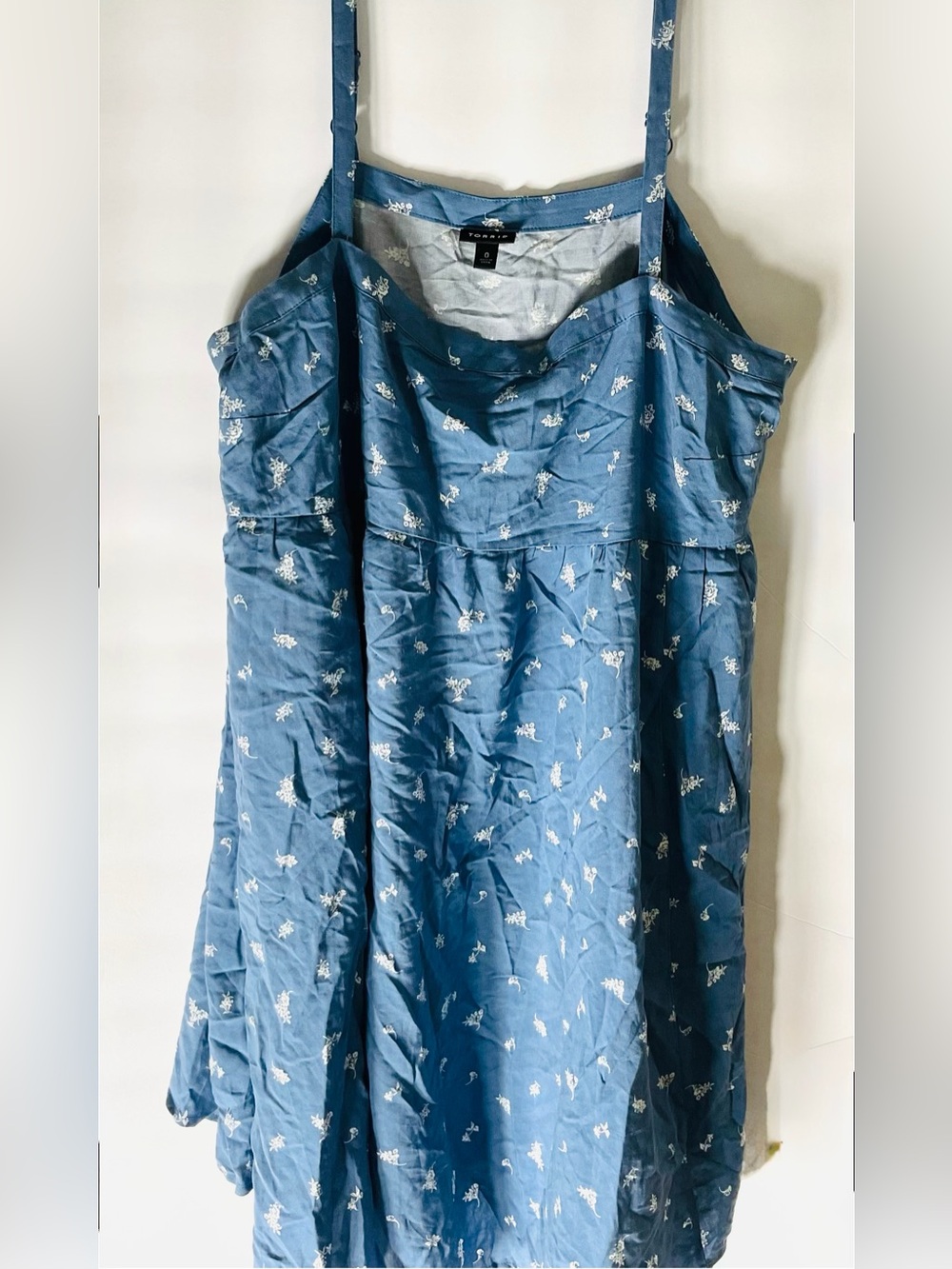 Torrid Blue Floral Sundress w/ Pockets Size 0